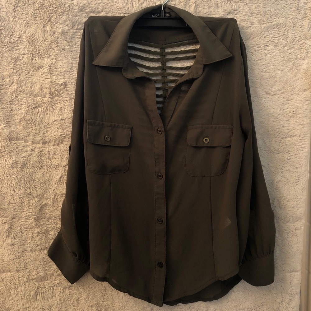 Green button up top